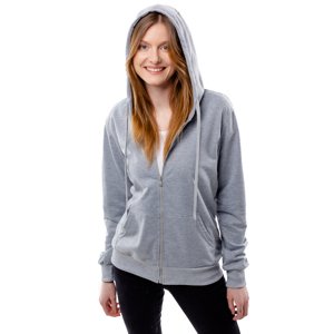 Women's Hoodie with Zipper GLANO - gray