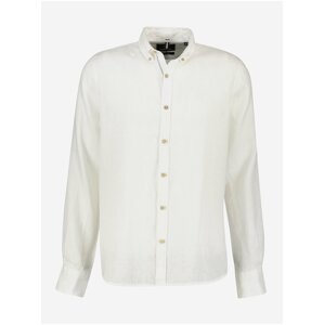 White men's linen shirt LERROS - Men