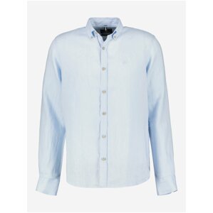 Light blue men's linen shirt LERROS - Mens