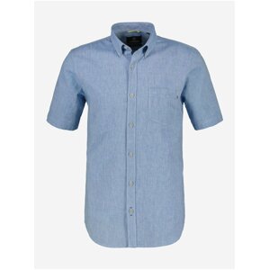 Blue Men's Short Sleeve Shirt LERROS - Men