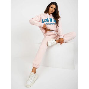 Light pink and blue tracksuit by Larain