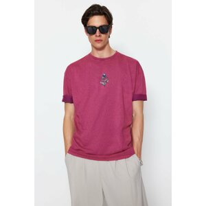 Trendyol T-Shirts - Bordeaux - Oversize
