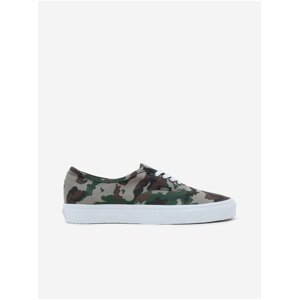 Khaki Mens Patterned Sneakers VANS UA Authentica - Men