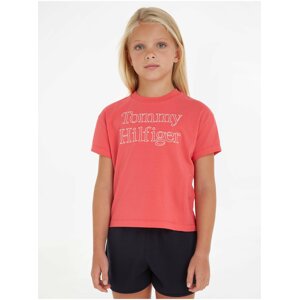 Dark pink girly T-shirt Tommy Hilfiger - Girls