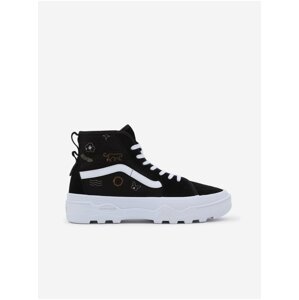 Black Women's Platform Sneakers with Suede Details VANS - Women