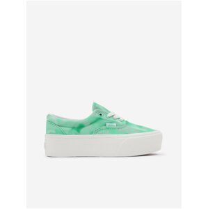 Light Green Women's Sneakers on the VANS Platform - Women