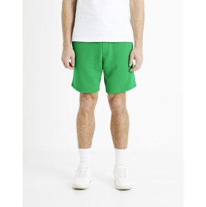 Green men's tracksuit shorts Celio Toshort