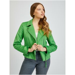 Orsay Green Women's Leatherette Jacket in Suede - Women