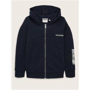 Dark blue Boys' Zippered Hoodie Tom Tailor - Boys