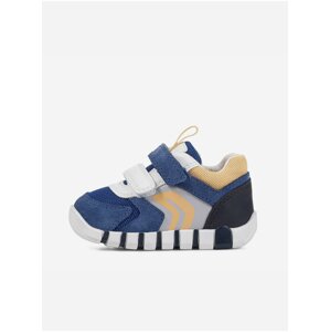 Geox Blue Boys Suede Sneakers - Boys