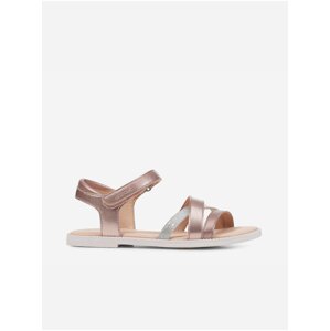 Pink Girly Metallic Sandals Geox - Girls