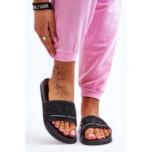 Lightweight women's slippers with Black Merry inscription