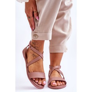 Leather Ankle Sandals Big Star LL274A163 Nude