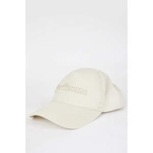 DEFACTO Men's Embroidered Cotton Cap Hat