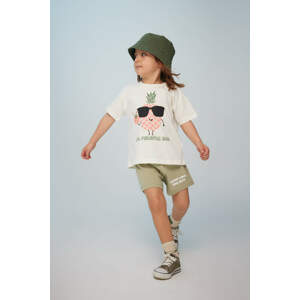 DEFACTO Baby Boy Slogan Printed Shorts