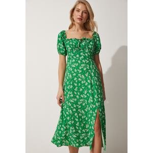 Happiness İstanbul Dress - Green - Wrapover