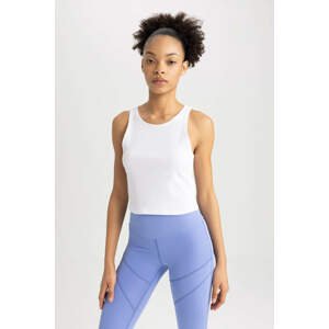 Defacto Fit Crop Crew Neck Sleeveless Athlete Singlet