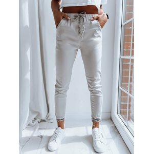 Women's trousers MIKI light gray Dstreet