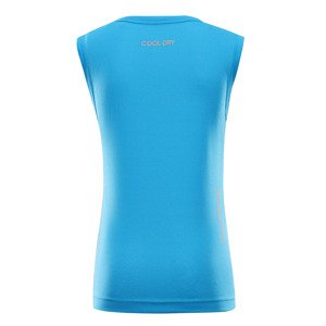 Kids quick-drying tank top ALPINE PRO NEQO NEON ATOMIC BLUE