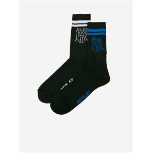 Set of two pairs of socks in black Replay - Men