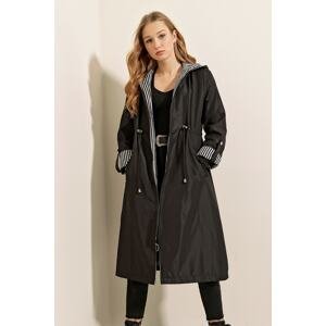 Bigdart Trench Coat - Black - Double-breasted