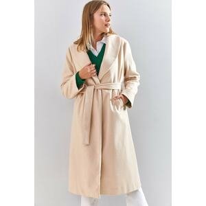 Bianco Lucci Women's Belted Cachet Coat 2173