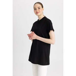 DEFACTO Regular Fit Crew Neck Short Sleeve Tunic