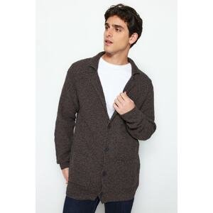 Trendyol Cardigan - Brown - Slim fit