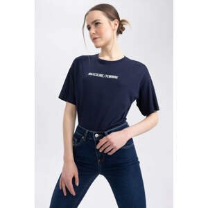 DEFACTO Sorbe X Relax Fit Crew Neck  T-Shirt
