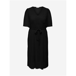 Black pleated midishdresses ONLY CARMAKOMA Celina - Ladies