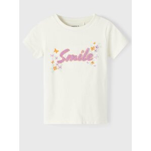 Creamy Girly T-Shirt Name It Hilde - Girls