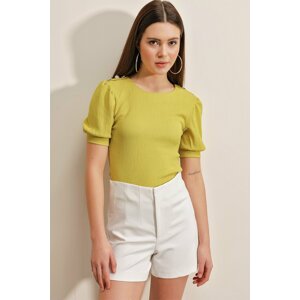 Bigdart Blouse - Yellow - Fitted