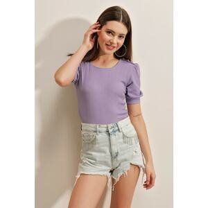 Bigdart Blouse - Purple - Fitted