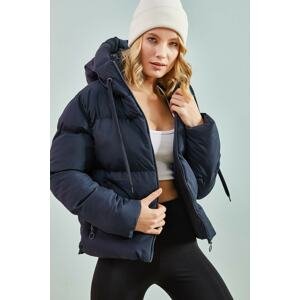 Bianco Lucci Women's Hooded Down Jacket