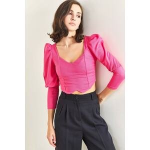 Bianco Lucci Blouse - Pink - Fitted