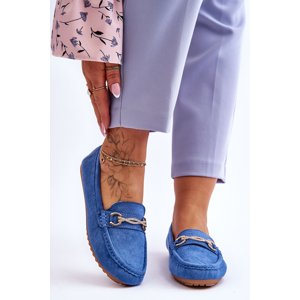 Classic suede loafers with Modre Amera decoration