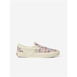 Creamy Women's Floral Slip on Sneakers VANS Classic - Women