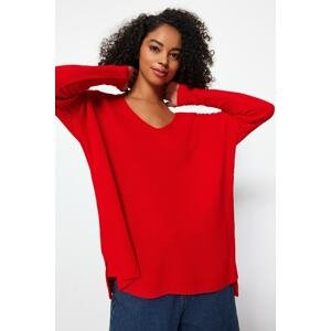 Trendyol Red Super Wide Fit Knitwear Sweater