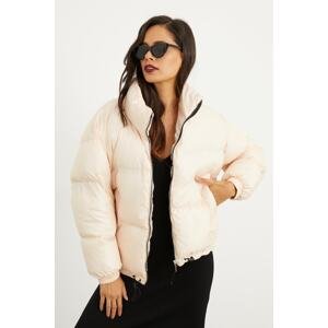 Cool & Sexy Winter Jacket - Ecru - Puffer