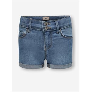 Blue Girly Denim Shorts ONLY Carmen - Girls