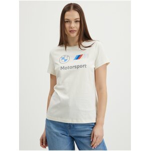 Cream Women's T-Shirt Puma BMW MMS - Women