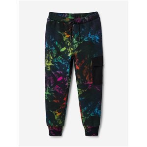 Black Boys Patterned Sweatpants Desigual Adam - Boys