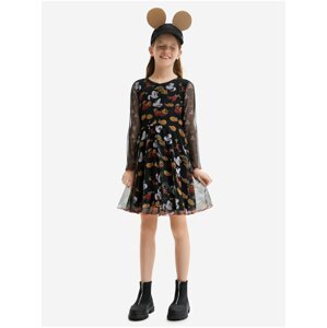 Black Girl Patterned Dress Desigual Arroyo - Girls