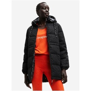 Black Desigual Kalmar Womens Winter Jacket - Ladies