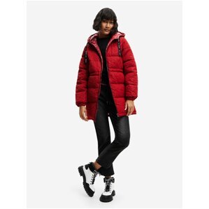 Red Desigual Kalmar Womens Winter Jacket - Ladies