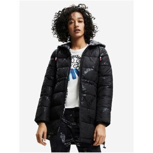 Black Desigual Aarhus Women's Winter Jacket - Ladies