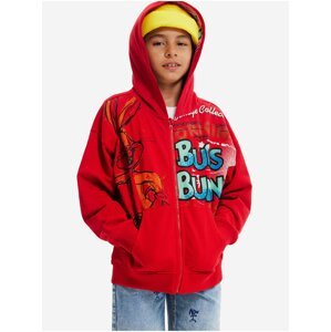 Red Kids Zippered Hoodie Desigual Bugs - Boys