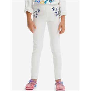 White Girls' Jeans Desigual Verd - Girls