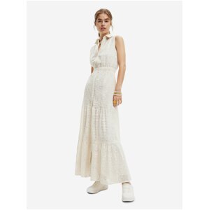 Desigual Moon Cream Shirt Maxi-Dresses - Women