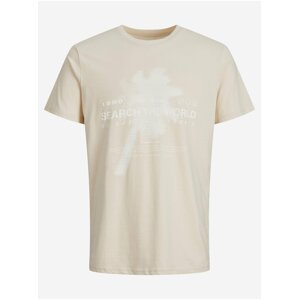 Cream Jack & Jones Marina Boys T-Shirt - Boys